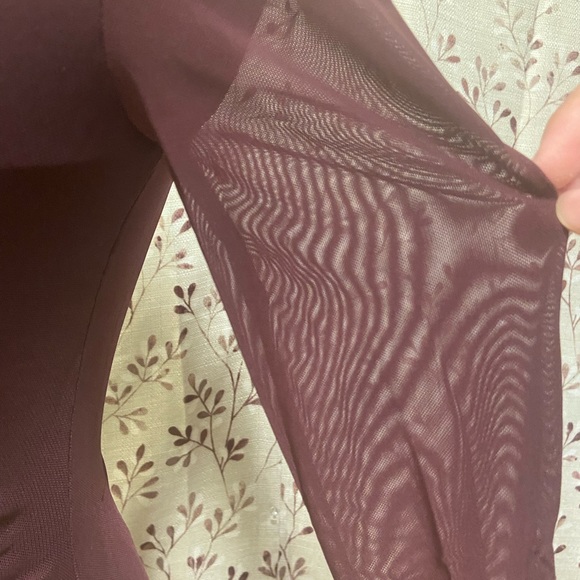 INC International Concepts - V-Neck Ruched Mesh Dress (NWT) - Picture 6 of 9